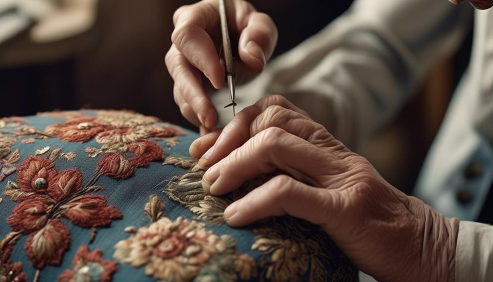 mastery of hand sewing techniques